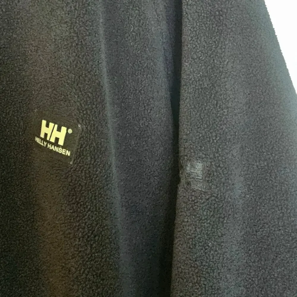 Helly Hansen Mens Black Fleece Casual Outdoor Utility Jacket Size XXL
